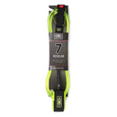 Ocean and Earth Leash 7' 7mm Regular - Lime