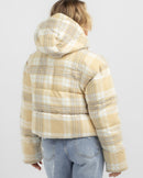 Jacket Rip Curl Anti-Series Surf Check Puffer / Natural