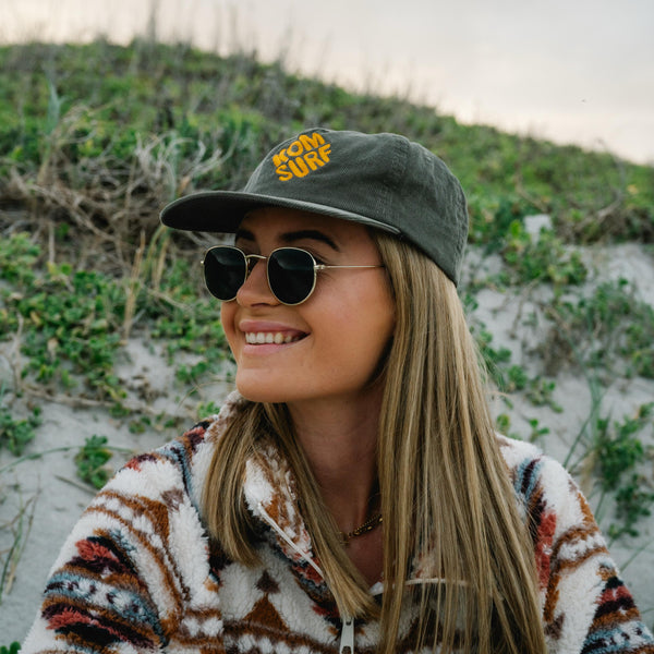 KOMSURF Corduroy Cap Retro Olive