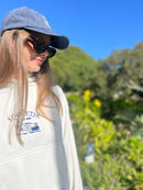 Komsurf Hoodie Ladies Lighthouse Embroidered White