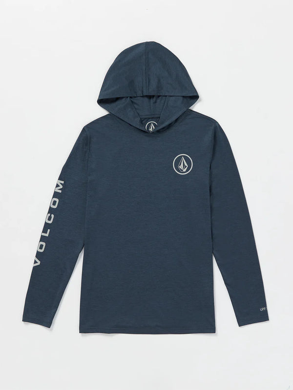 Volcom Rash Vest Hooded Lycra Navy