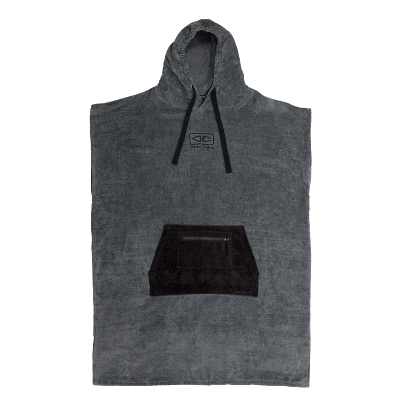 Ocean And Earth Men's Daybreak Hooded Poncho - Charcoal