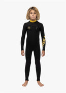 Vissla Wetsuit Seven Seas 4/3 Yellow Black Kid's