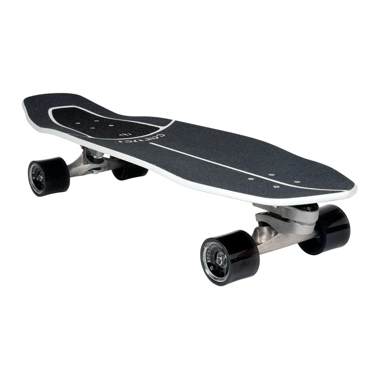 Carver Skateboard 32.5 Black Tip C7 Surf Skate
