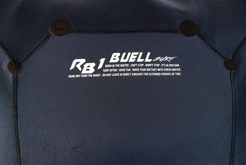Buell RB1 Accelerator 4/3 Men's Wetsuit - JOB Black Acid Wash
