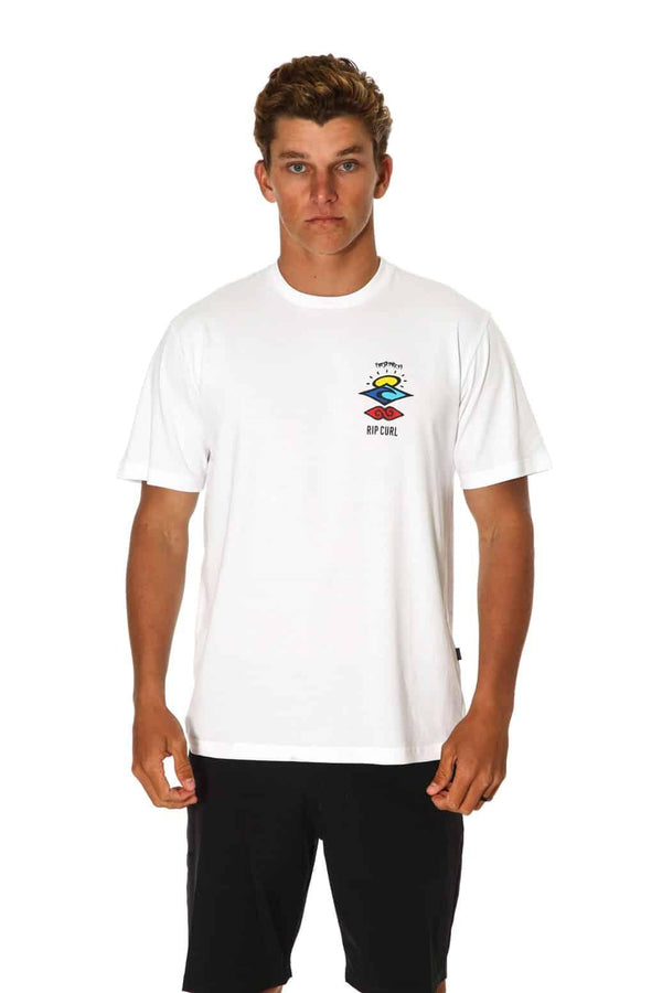 Rip Curl T-shirt Search Outline Icon Off White