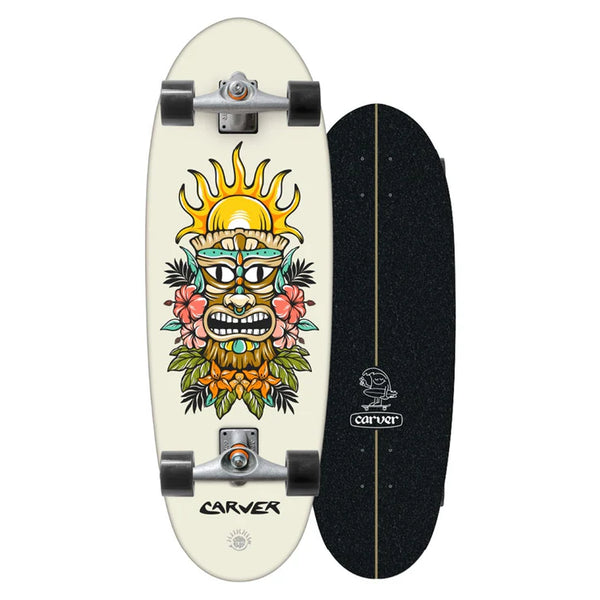 Carver Skateboard Tiki Sunrise Mini C5 28"