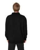 Crew Rip Curl Fleece Collared Button Up Black