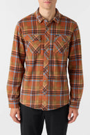 O'Neill Fleece Glacier Plaid Superfleece Ginger Bread
