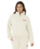 Fleece Rip Curl Surf Puff 1/4 Zip / Bone