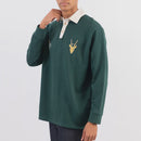 T Holmes Bros Bomb Squad Polo L/S Springbok Green