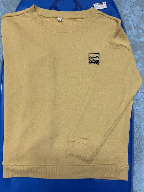 Crewneck Komsurf Small Badge Ladies Light Mustard