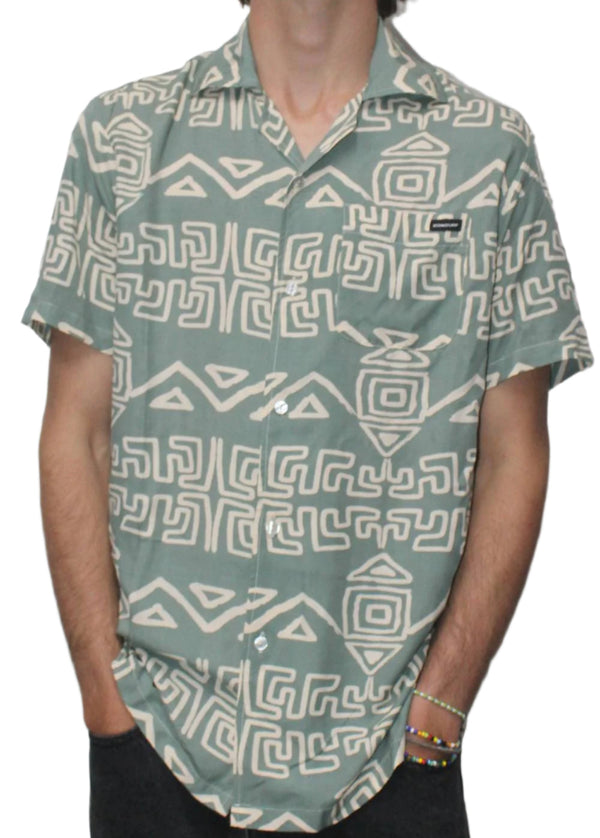 Shirt Komsurf Button Up Oat/Agave