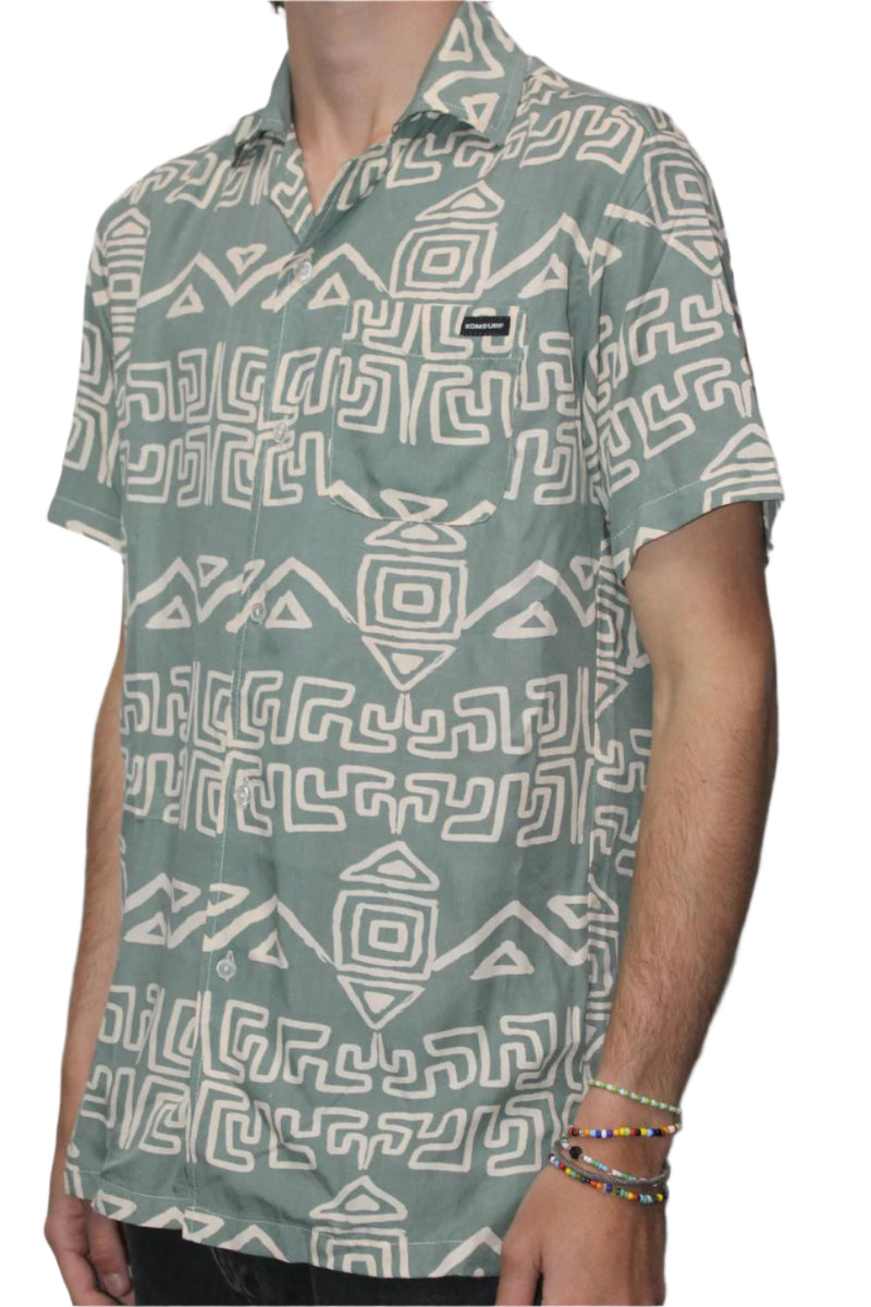 Shirt Komsurf Button Up Oat/Agave