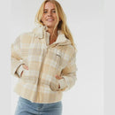 Rip Curl Jacket Anti-Series Surf Check Puffer Natural