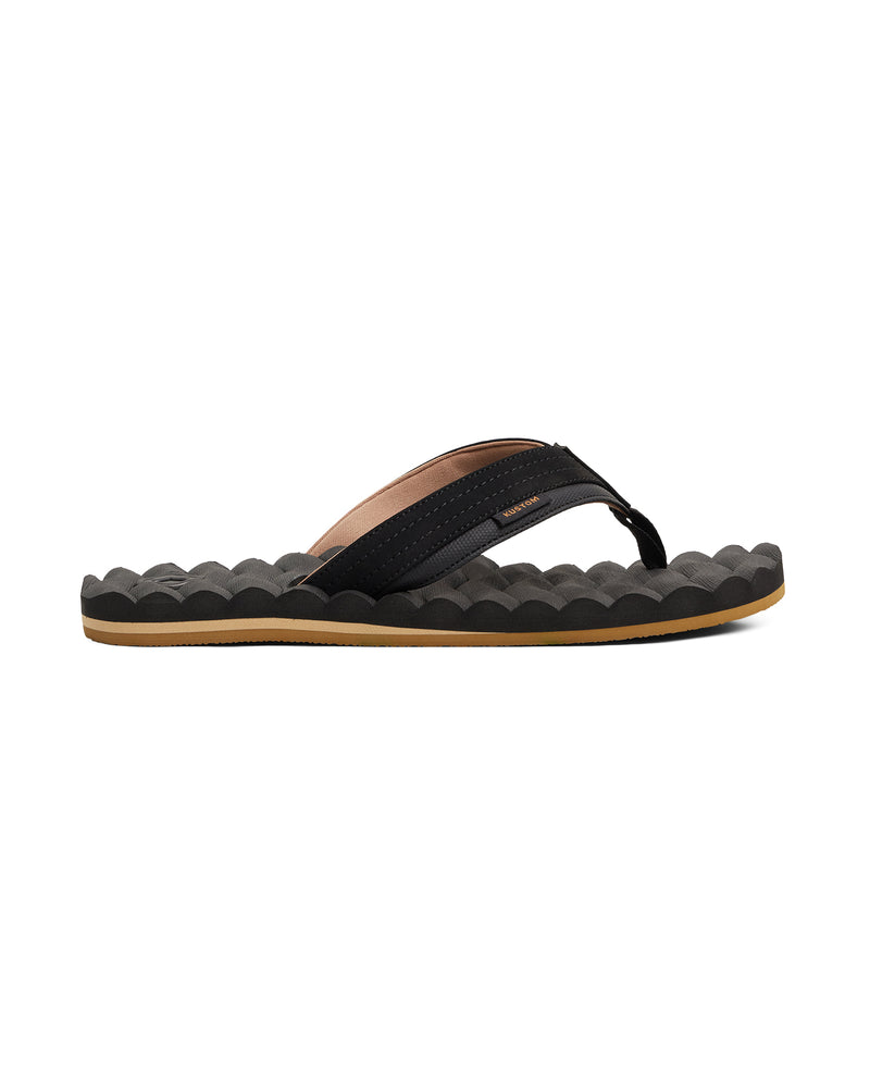 KUSTOM Black & Tan Hummer Slip-On Sandals