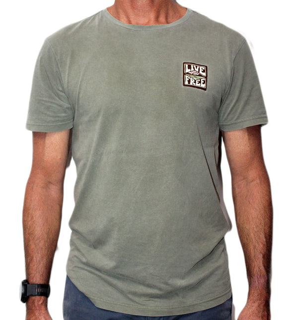 Komsurf T-Shirt - Live Free Retro