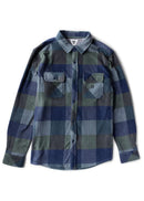 Shirt Flannel Vissla Eco-zy Polar Blue/Green
