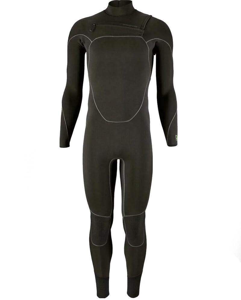 Patagonia R3® Yulex™ 4.5/3.5mm Front Zip Long Sleeve Full Suit - Black 