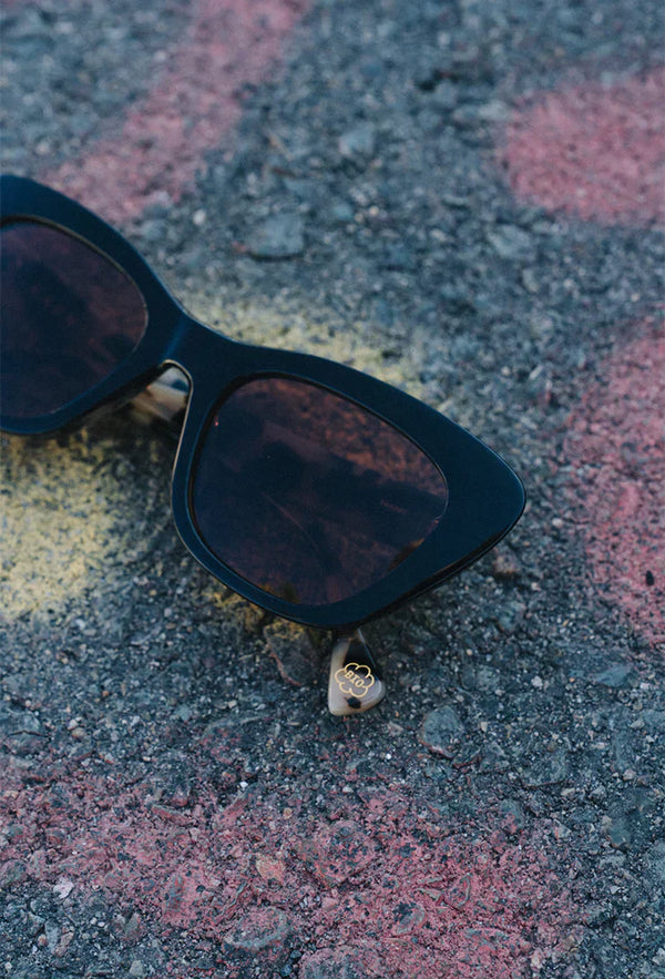 Raen Sunglasses Kimma Recycled Black / Smoke Polarized