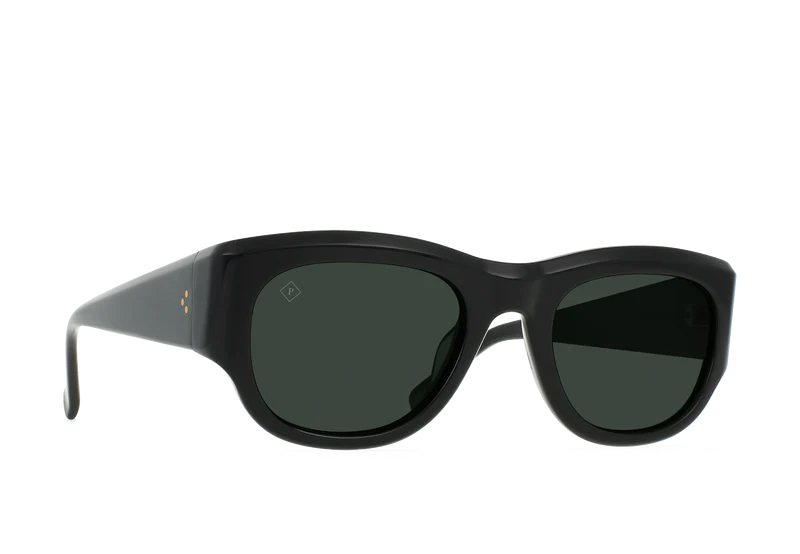 Raen Sunglasses Lonso Recycled Black / Green Polarized