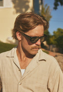 Raen Sunglasses Lonso Recycled Black / Green Polarized