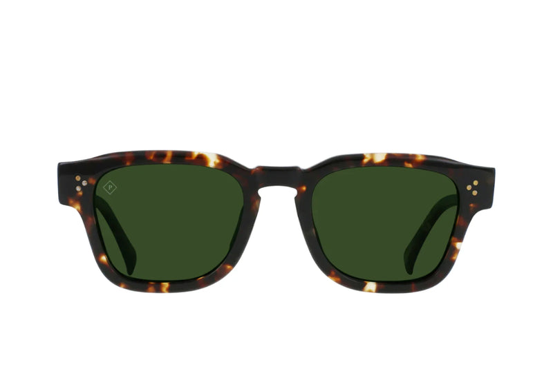 Raen Sunglasses Rece Brindle Tortoise / Green Polar