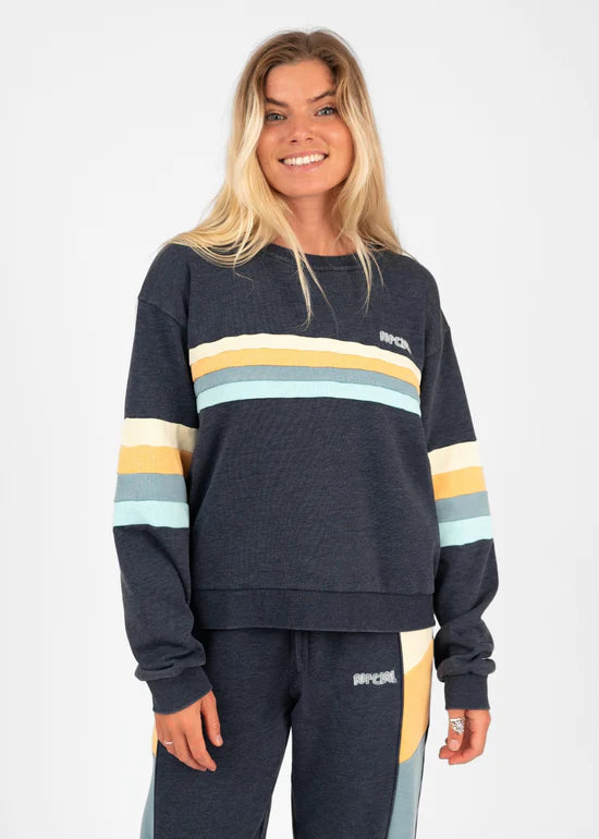 Rip Curl Crew Surf Revival Panelled Navy