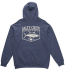 Salty Crew Hoodie Angler Fleece Coastal Blue