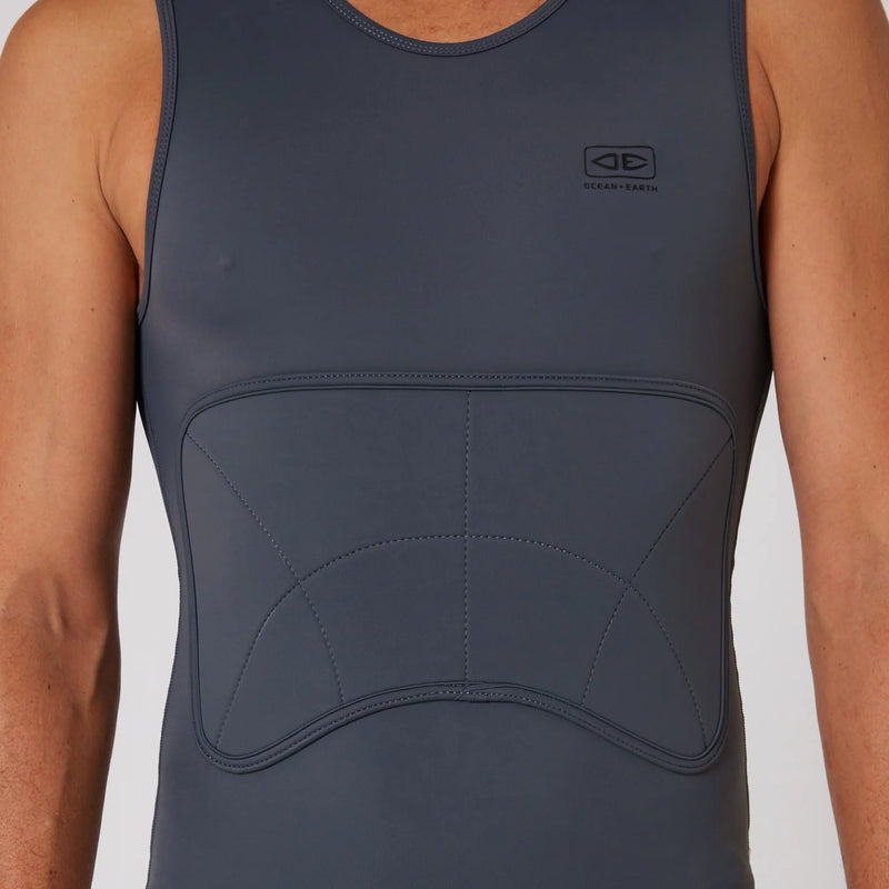 Rash Vest Ocean and Earth Rib Guard Padded LS