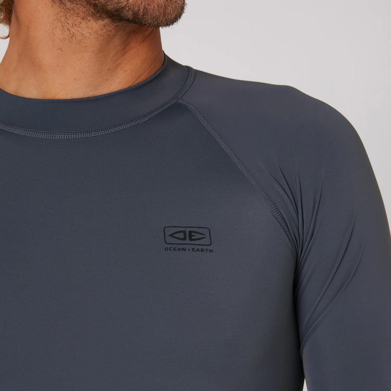 Rash Vest Ocean and Earth Rib Guard Padded LS