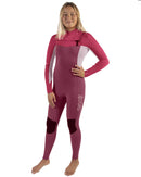 Sisstrevolution 3/2 - 7Seas Girl's / Youth Full Wetsuit - Red - Chest Zip