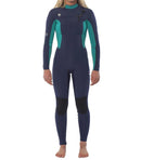 Sisstrevolution 4/3 7 Seas Women's Wetsuit - Chest Zip - Strong Blue