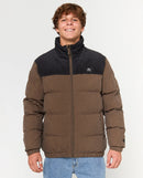 Jacket Puffer Rip Curl Fade Out Cord Chocolate