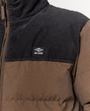 Jacket Puffer Rip Curl Fade Out Cord Chocolate