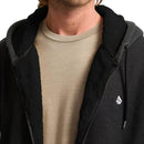 Zip Hoodie Volcom Zip Sherpa Heather Black