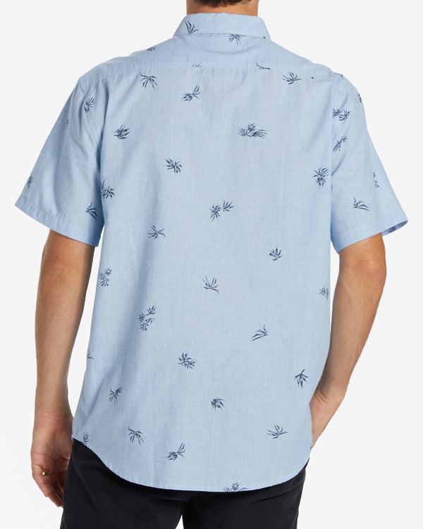 Billabong Short Sleeve Shirt - Woven Sundays Mini Sky Blue
