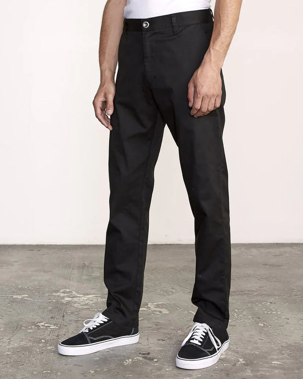 RVCA Pants The Weekend Stretch Black