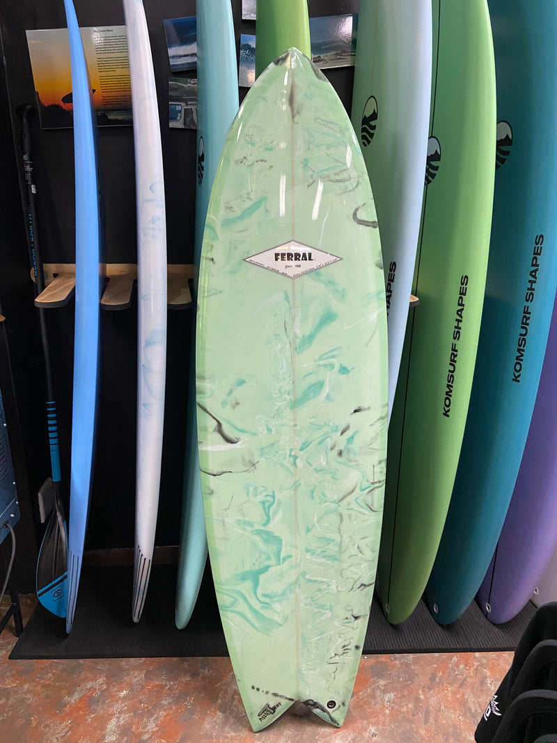 Surfboard Ferral Pistol Whip  5'10 Mint Resin Tint