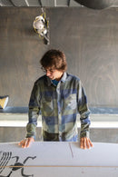 Shirt Flannel Vissla Eco-zy Polar Blue/Green