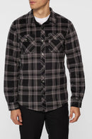 O'Neill Glacier Plaid Super Flannel Black