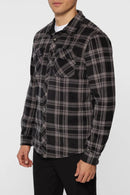 O'Neill Glacier Plaid Super Flannel Black