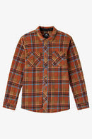 O'Neill Fleece Glacier Plaid Superfleece Ginger Bread