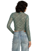 RVCA Knit Top River Sea Green