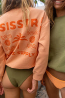 Fleece Sisstrevolution Venice Crew Salmon L/S