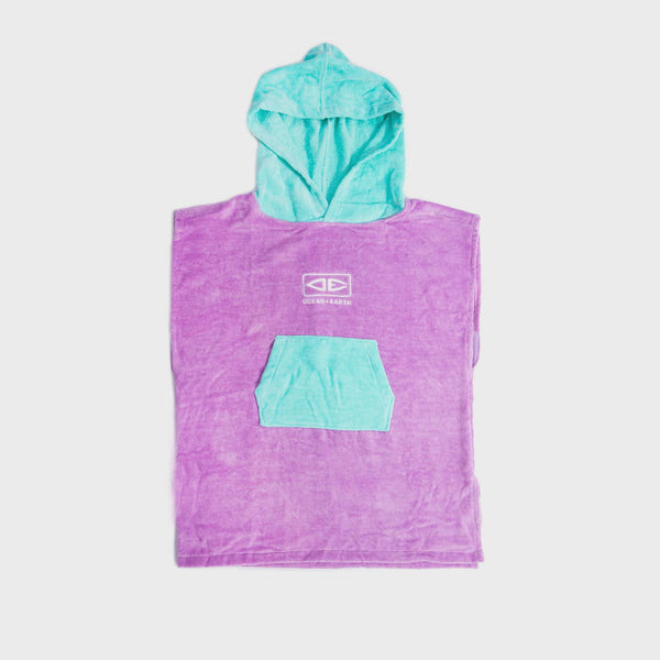 Ocean and Earth Hooded Poncho for Toddlers