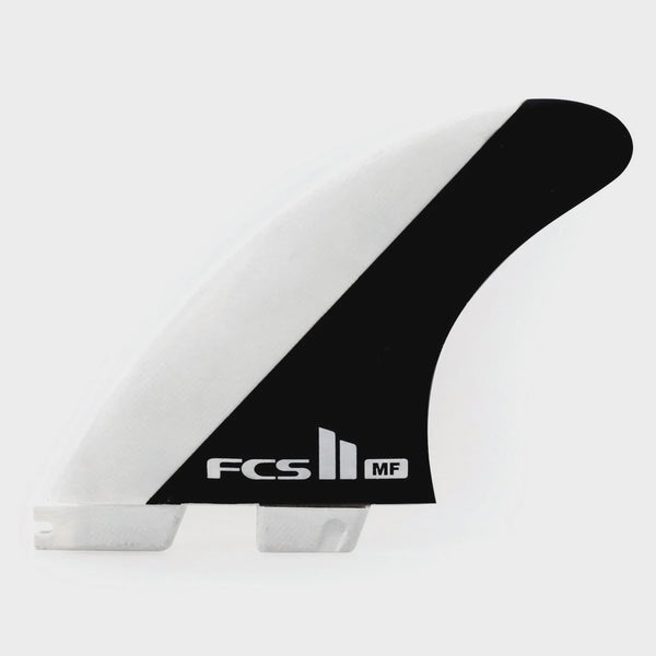 FCS II Fins Mick Fanning Retail PC GROM Thruster Black/White