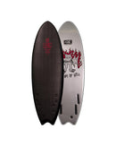 O&E Surfboard BAT Outa Hell Quad 5'6