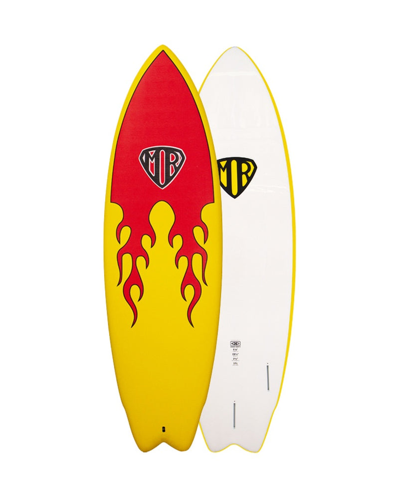 Ocean and Earth Surfboard 6'0 MR Epoxy Soft Super Twin Flames