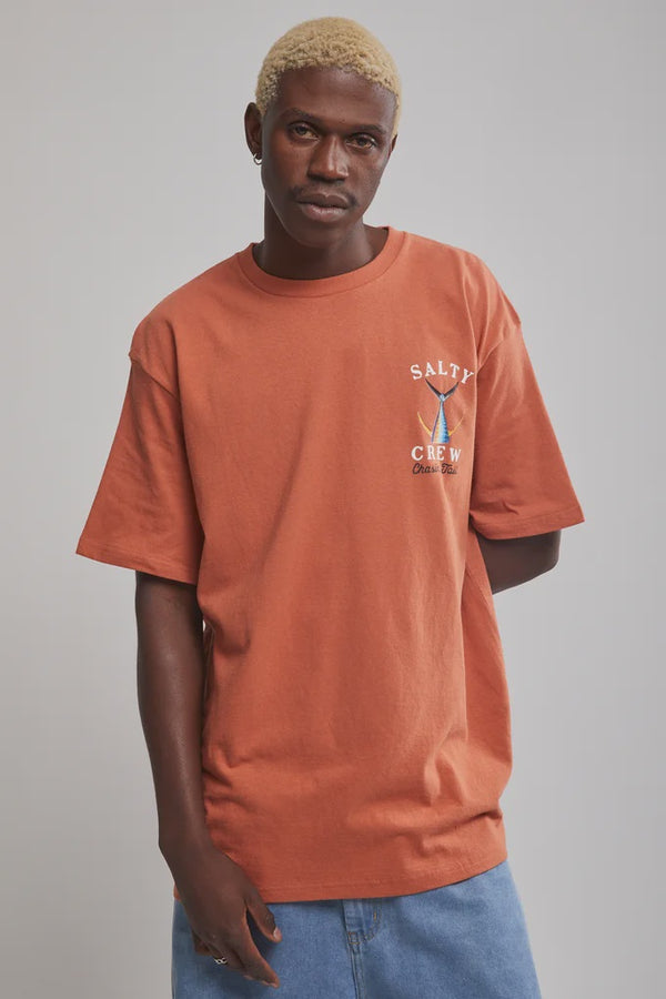 Salty Crew T-Shirt Tailed Rust